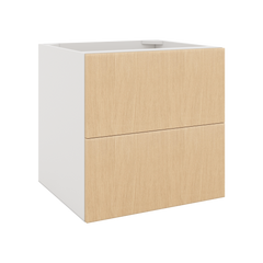 Modernform Cabinet Natural Oak 24" W X 24" H X 21" D Vanity Floating Drawers Cabinet
