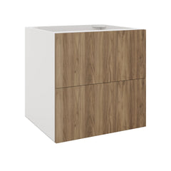 Modernform Cabinet Walnut 24" W X 24" H X 21" D Vanity Floating Drawers Cabinet