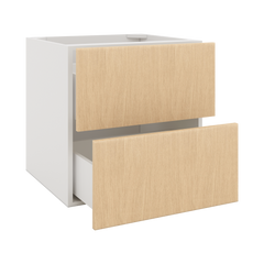Modernform Cabinet Natural Oak 24" W X 24" H X 21" D Vanity Floating Drawers Cabinet