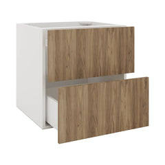 Modernform Cabinet Walnut 24" W X 24" H X 21" D Vanity Floating Drawers Cabinet