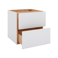 Modernform Cabinet Matte White 24" W X 24" H X 21" D Vanity Floating Drawers Cabinet