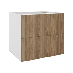 Modernform Cabinet Walnut 27" W X 24" H X 21" D Vanity Floating Drawers Cabinet