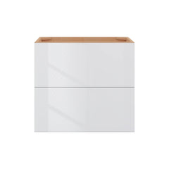 Modernform Cabinet Gloss White 27" W X 24" H X 21" D Vanity Floating Drawers Cabinet