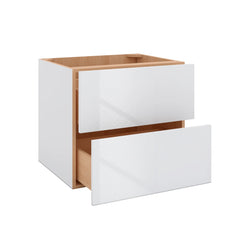 Modernform Cabinet Gloss White 27" W X 24" H X 21" D Vanity Floating Drawers Cabinet