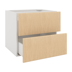 Modernform Cabinet Natural Oak 27" W X 24" H X 21" D Vanity Floating Drawers Cabinet