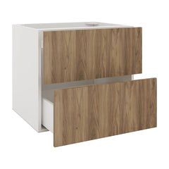 Modernform Cabinet Walnut 27" W X 24" H X 21" D Vanity Floating Drawers Cabinet