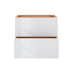 Modernform Cabinet Gloss White 27" W X 24" H X 21" D Vanity Floating Drawers Cabinet