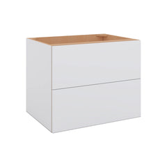 Modernform Cabinet Matte White 30" W X 24" H X 21" D Vanity Floating Drawers Cabinet