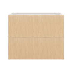Modernform Cabinet Natural Oak 30" W X 24" H X 21" D Vanity Floating Drawers Cabinet