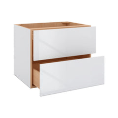 Modernform Cabinet Gloss White 30" W X 24" H X 21" D Vanity Floating Drawers Cabinet