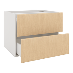 Modernform Cabinet Natural Oak 30" W X 24" H X 21" D Vanity Floating Drawers Cabinet