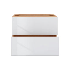 Modernform Cabinet Gloss White 30" W X 24" H X 21" D Vanity Floating Drawers Cabinet