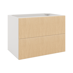 Modernform Cabinet Natural Oak 33" W X 24" H X 21" D Vanity Floating Drawers Cabinet