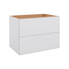 Modernform Cabinet Matte White 33" W X 24" H X 21" D Vanity Floating Drawers Cabinet