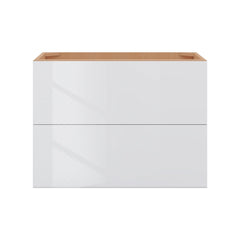 Modernform Cabinet Gloss White 33" W X 24" H X 21" D Vanity Floating Drawers Cabinet