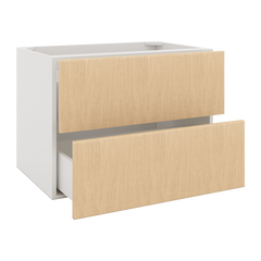 Modernform Cabinet Natural Oak 33" W X 24" H X 21" D Vanity Floating Drawers Cabinet