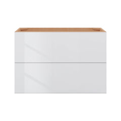 Modernform Cabinet Gloss White 36" W X 24" H X 21" D Vanity Floating Drawers Cabinet