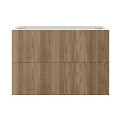 Modernform Cabinet Walnut 36" W X 24" H X 21" D Vanity Floating Drawers Cabinet