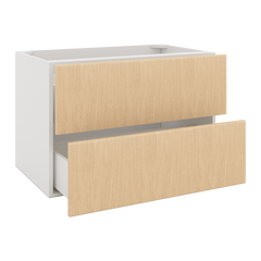 Modernform Cabinet Natural Oak 36" W X 24" H X 21" D Vanity Floating Drawers Cabinet