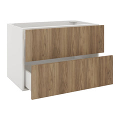 Modernform Cabinet Walnut 36" W X 24" H X 21" D Vanity Floating Drawers Cabinet