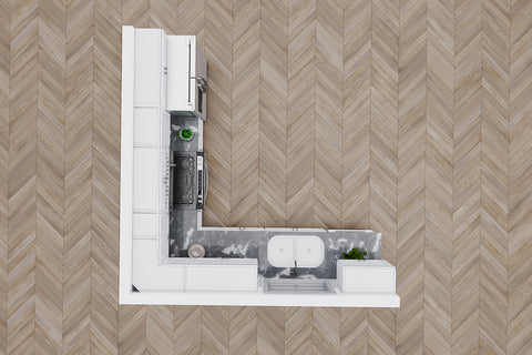 10 X 10 Fabuwood Galaxy Frost Kitchen