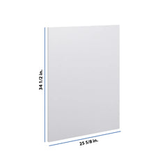 Modernform Cabinet Matte White 3/4" W X 34 1/2" H X  25 5/8" D Island Base Panel