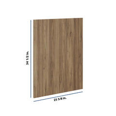 Modernform Cabinet Walnut 3/4" W X 34 1/2" H X  25 5/8" D Island Base Panel