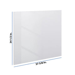 Modernform Cabinet Gloss White 3/4" W X 34 1/2" H X  37 5/8" D Island Base Panel