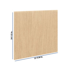 Modernform Cabinet Natural Oak 3/4" W X 34 1/2" H X  37 5/8" D Island Base Panel