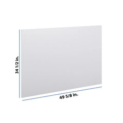 Modernform Cabinet Matte White 3/4" W X 34 1/2" H X  49 5/8" D Island Base Panel