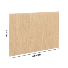 Modernform Cabinet Natural Oak 3/4" W X 34 1/2" H X  49 5/8" D Island Base Panel