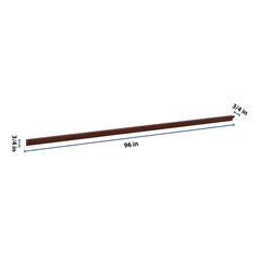 J&K Mahogany J5 96" W Incurved Corner Molding