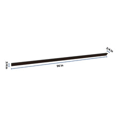 J&K Espresso K8 96" W Incurved Corner Molding