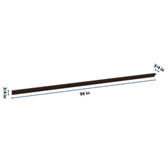 J&K Java Coffee S1 96" W Incurved Corner Molding
