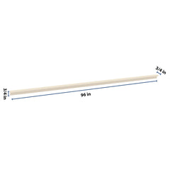 J&K Pearl Glazed H9 96" W Incurved Corner Molding