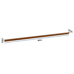 J&K Mocha Glazed K10 96" W Incurved Corner Molding