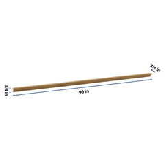 J&K Butterscotch B8 96" W Incurved Corner Molding