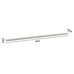J&K Pebble B6 96" W Incurved Corner Molding