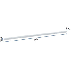 J&K White Shaker S8 96" W Incurved Corner Molding