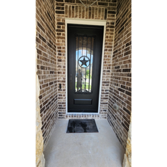Texas Star 3/0x8/0 Wrought Iron Exterior Prehung Single Door