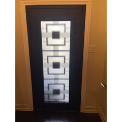 Malibu 3/0x6/8 Exterior Wrought Iron Prehung Single Door