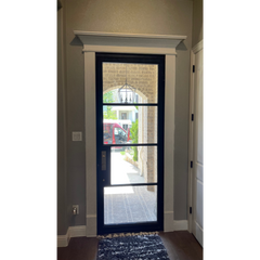36 in x 96 in Single Exterior Wrought Iron Door