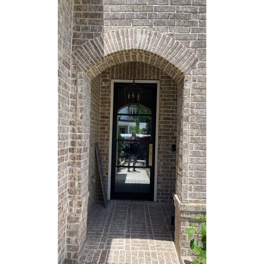 36 in x 96 in Single Exterior Wrought Iron Door