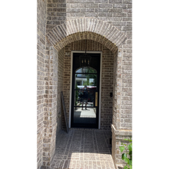 36 in x 96 in Single Exterior Wrought Iron Door