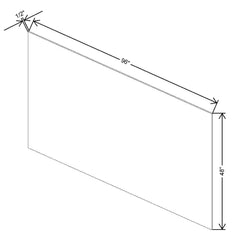 Fabuwood Quest Metro Java 48" W X 96" H X 1/2" D 2 Side Finish Panel