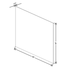 Fabuwood Allure Fusion Timber 1/2" W X 96" H X 48" D Plywood