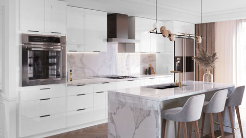 Fabuwood Illume Catalina Bianco Gloss Door Sample