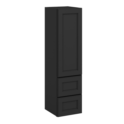 J&K Charcoal E2 Vanity Counter Linen 12" W x 45" H x 12" D