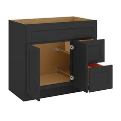 J&K Charcoal E2 Vanity Sink Combo 36" W x 33" H x 21" D