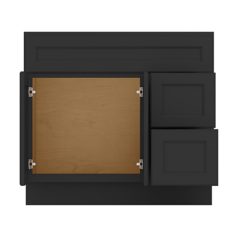 J&K Charcoal E2 Vanity Sink Combo 36" W x 33" H x 21" D